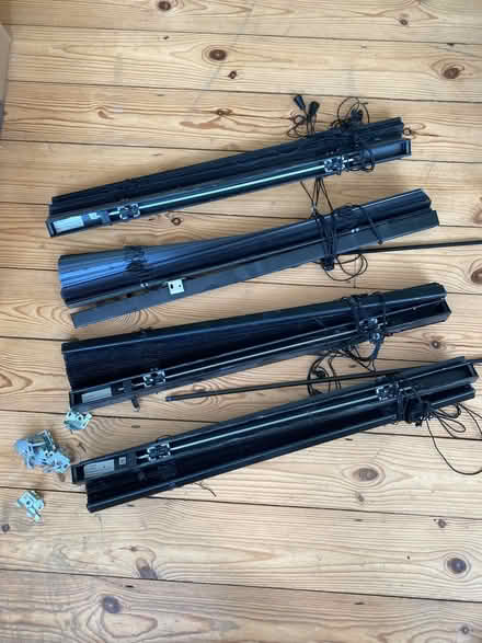 Photo of free Black aluminium Venetian blinds (SW20 Raynes Park) #1