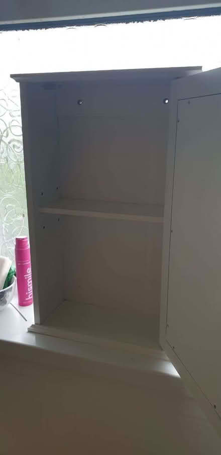 Photo of free Small bathroom cabinet with mirror 13 x 30 W x 46 cm (W x D (Manor Park S2) #2