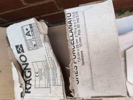 Photo of free Blue effect tiles x80 (Weybridge) #2