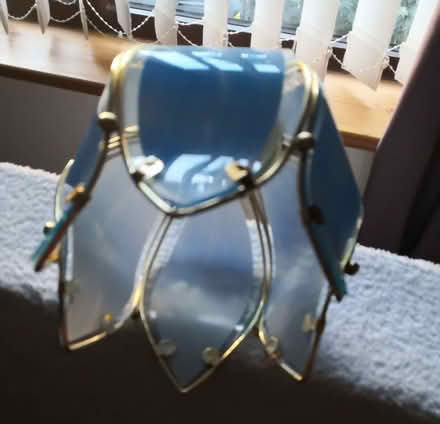 Photo of free Blue glass lamp shade (Burneside LA9) #2