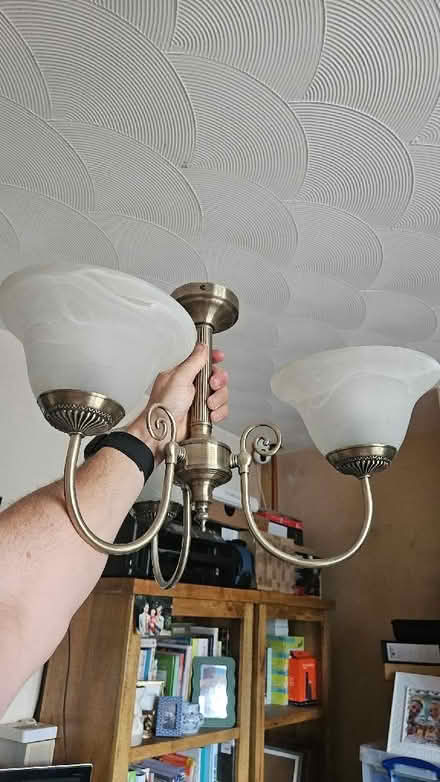 Photo of free Ceiling light 3 bulbs (Ryhill WF4) #1