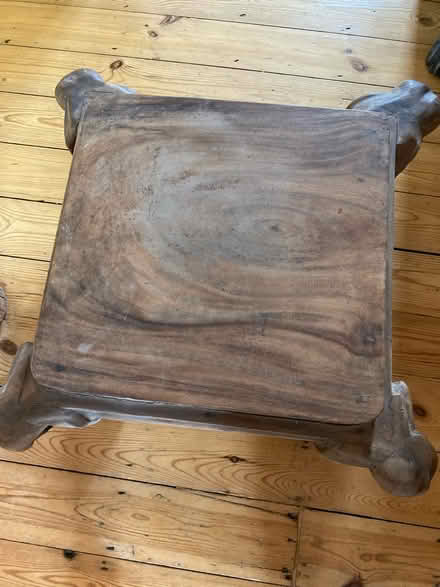 Photo of free Small wood table elephant carvings (SW20 Raynes Park) #1