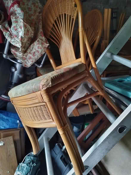 Photo of free Wicker table and 4 chairs (Lathom L40) #1