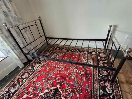 Photo of free Metal bed frame no mattress (Camborne Cornwall) #3