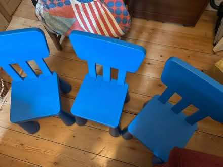 Photo of free Kids plastic chairs (Oldfield Park) #1