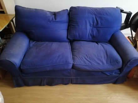 Photo of free Blue sofa (Epsom KT19) #1