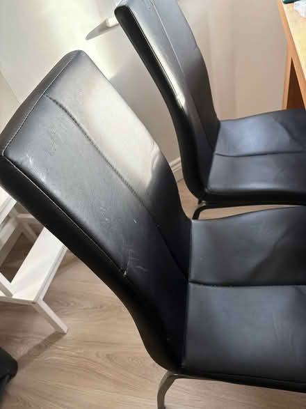 Photo of free 4 Black dinning chairs (Thorndon) #3