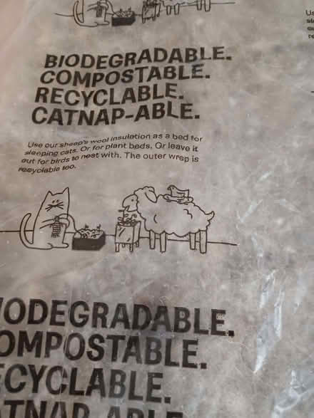 Photo of free Compostible wool from Katkins cat food (Hampden Park BN22) #2