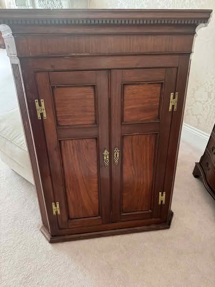 Photo of free Corner wall cabinet (Standen park house) #1