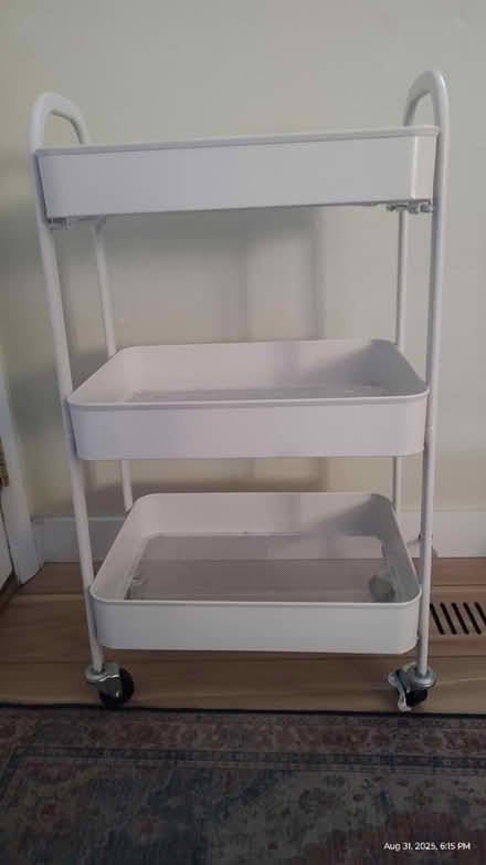 Photo of free White rolling 3 tier cart (Mount Prospect) #1
