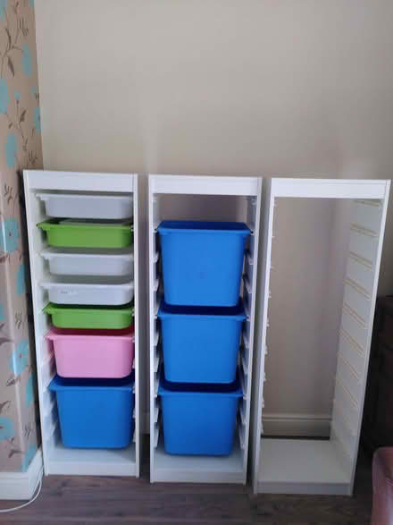 Photo of free Ikea Trofast white storage shelves X 3 (Charnwood LE4) #1