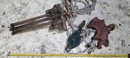 Photo of free Vintage vice, pulley and winch (Horsham, RH13) #1