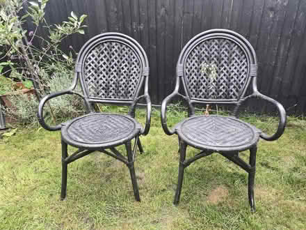 Photo of free Rattan garen chairs (Addiscombe) #1