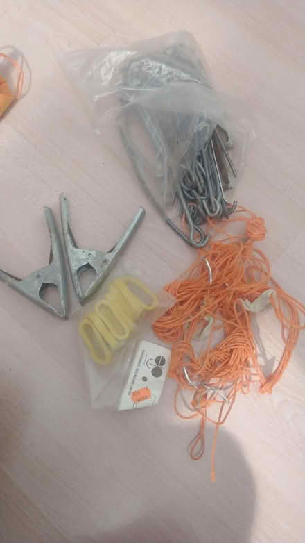 Photo of free Tent pegs, guy ropes, clamps (Marple SK6) #1