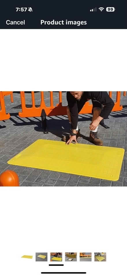 Photo of Plastic Excavation Manhole Trench Plate-1220 x 825mm (South Croydon CR2) #1