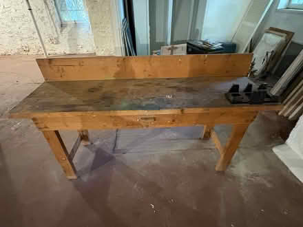 Photo of free Wooden work bench with drawer (Falls Road & Northern Parkway) #2