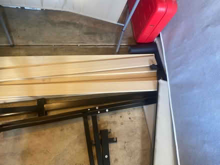 Photo of free Queen fabric bed frame (NE DC) #3