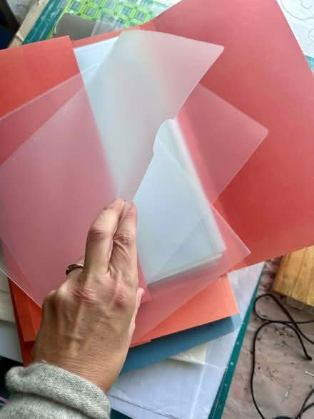 Photo of free three folders of assorted matt plastic wallets. (Surbiton KT1) #1