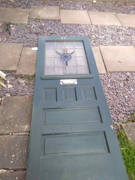 Photo of free Stained glass 1930s front door (Bolehill DE4) #2