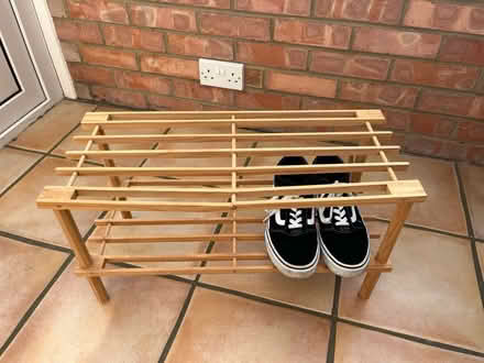 Photo of free Wooden shoe rack (North Hinksey OX2) #3