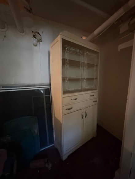 Photo of free Vintage painted wood cabinet (Falls Road & Northern Parkway) #1