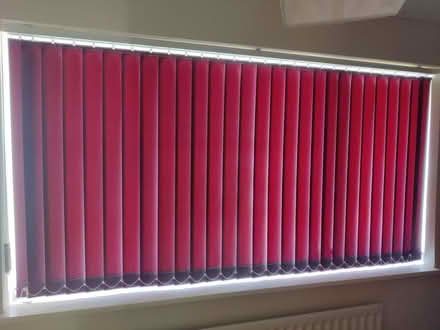Photo of free Purple window blinds (to fit 210cm wide * 108cm deep window) (Peachcroft OX14) #1
