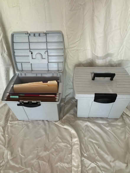 Photo of free Two portable file carriers (In Reston off of Lawyers Road) #1