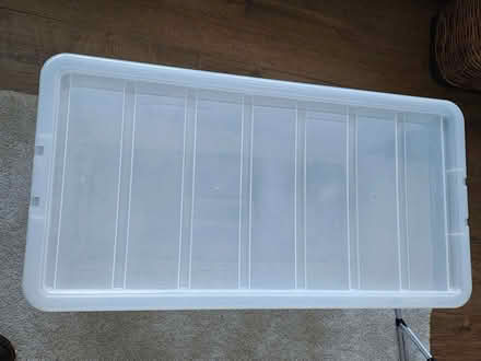 Photo of free Dunelm 100L plastic storage box with lid (Gleadless S12) #1