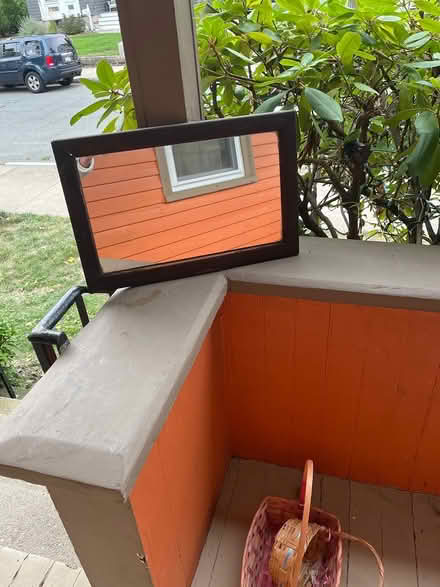 Photo of free Wooden mirror (75 Jerome St W.Medford) #1