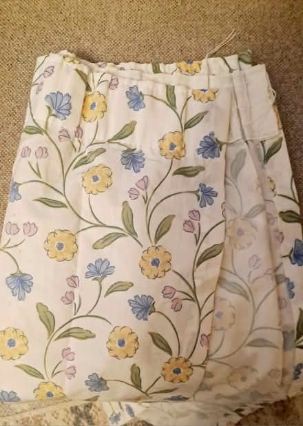 Photo of free Single unlined curtain Cottagey (Bramley, Hants RG26) #1