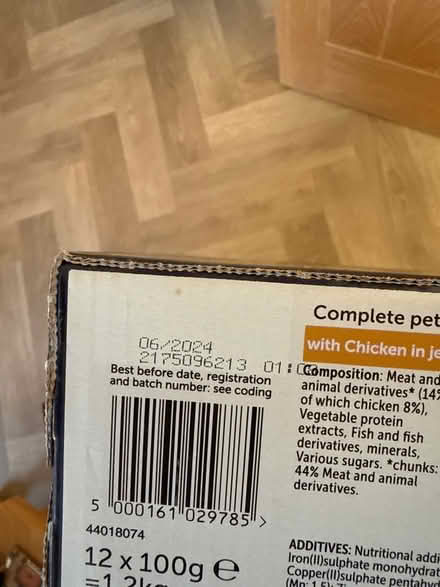 Photo of free Out of date cat food (Pant SY10) #2
