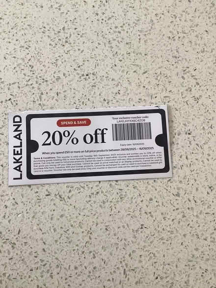 Photo of free Lakeland Voucher (Connah's Quay CH5) #1