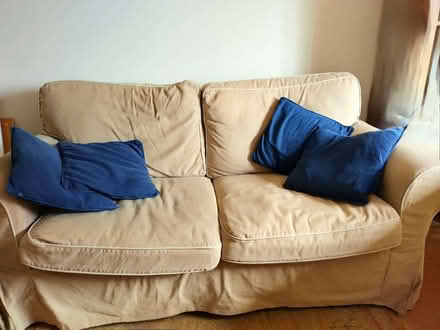 Photo of free Two Seater Sofa and Cushions (Bramley) #2