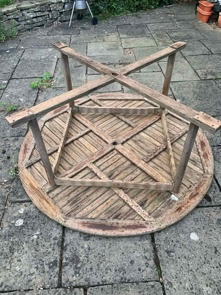 Photo of free Teak garden table and 8 chairs (Malvern Wells WR14) #2