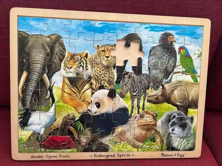 Photo of free Wooden Melissa & Doug puzzle (Riverside/Hunt Club) #1