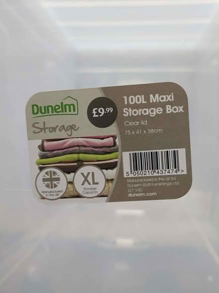 Photo of free Dunelm 100L plastic storage box with lid (Gleadless S12) #3