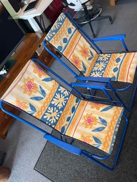 Photo of free 2 x Foldable Chairs (First Avenue. Hove.) #1