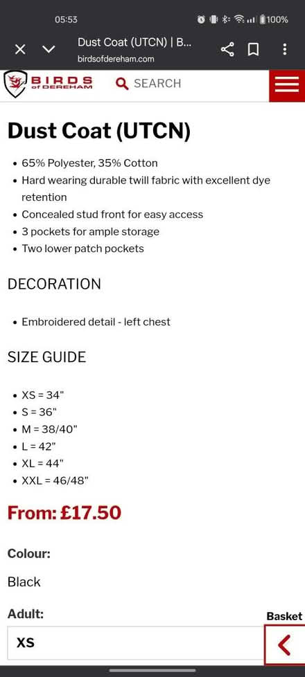 Photo of free UTCN dust jacket XL school uniform (Norwich NR5) #1