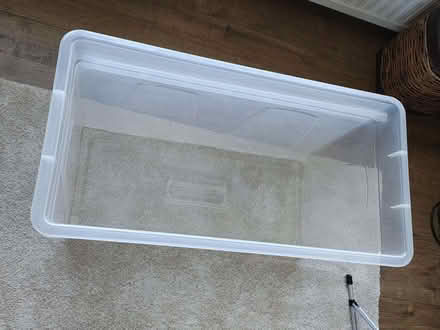 Photo of free Dunelm 100L plastic storage box with lid (Gleadless S12) #2