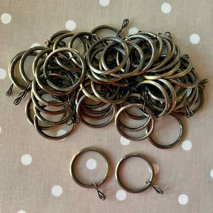 Photo of free 48 metal curtain rings (Newland, Witney OX28) #1
