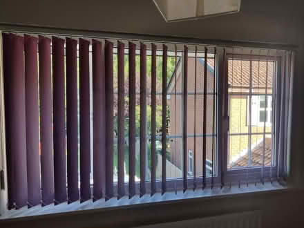 Photo of free Purple window blinds (to fit 210cm wide * 108cm deep window) (Peachcroft OX14) #2