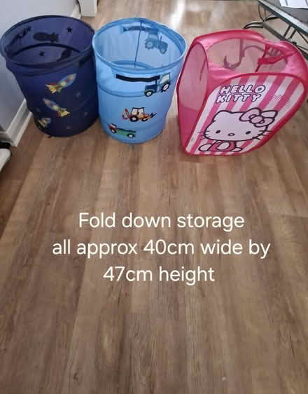 Photo of free Toys fold down storage cylinders (Garston WD25) #1