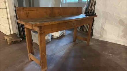 Photo of free Wooden work bench with drawer (Falls Road & Northern Parkway) #1