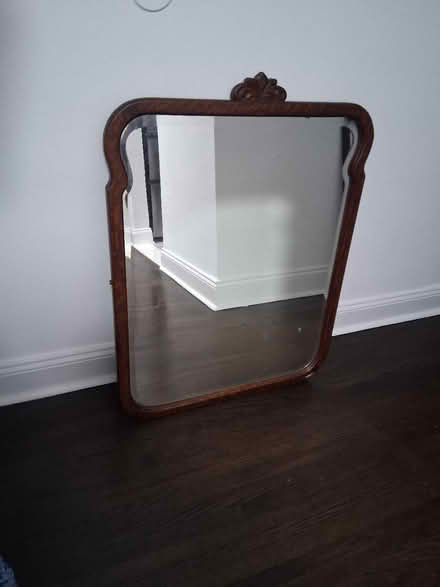 Photo of free Wood framed mirror (Lefferts Gardens) #1