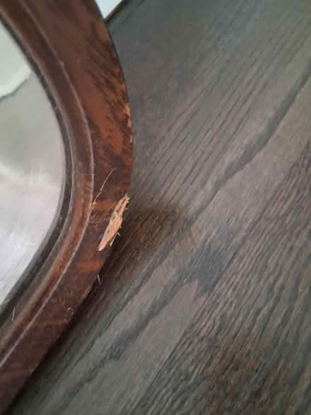Photo of free Wood framed mirror (Lefferts Gardens) #3