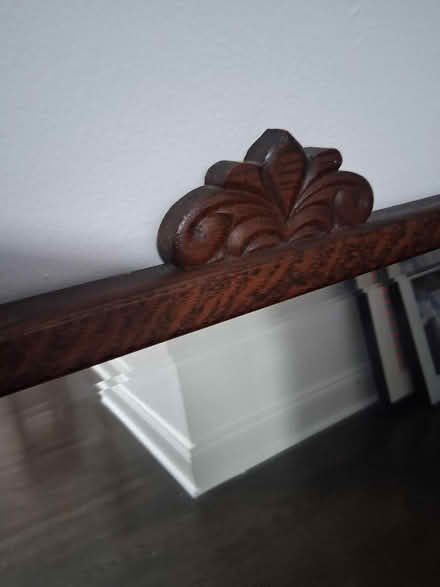 Photo of free Wood framed mirror (Lefferts Gardens) #2