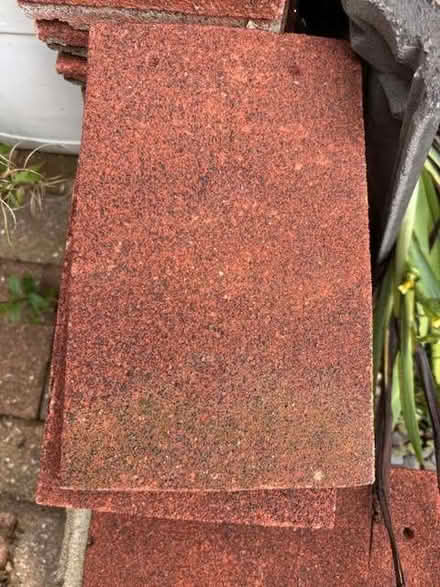 Photo of free Wimpey Cement 1970s house tiles red about 60 of (Knebworth SG3) #2