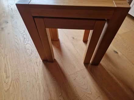 Photo of free nest of 2 wooden coffee/side tables (Spinney Hill) #1