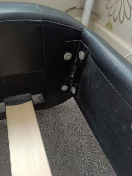 Photo of free King-size Black Bed frame (Chadderton Fold OL9) #2