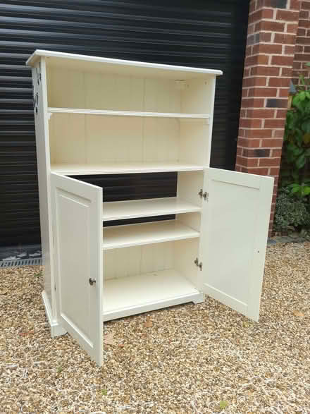 Photo of free IKEA Liatorp White/Cream Cabinet W:95cm,H:136cm,D:36cm (Saltney CH4) #1